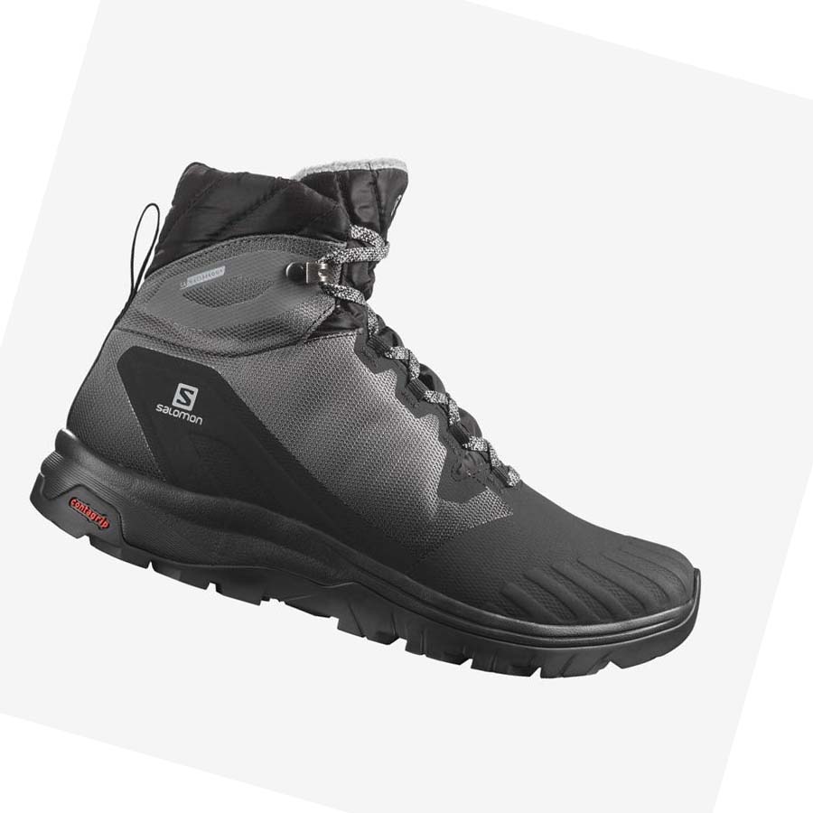 Salomon VAYA BLAZE THINSULATE™ CLIMASALOMON™ WATERPROOF Téli Csizma Női Fekete | HU 3017MQZ